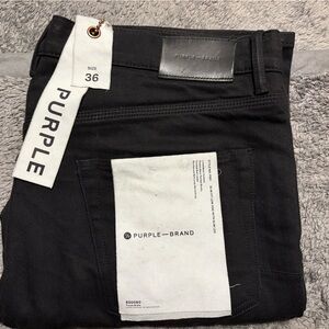 NWT Purple Brand men’s 36 black skinny jeans